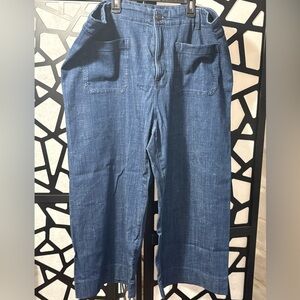 LC Lauren Conrad 20w Wide-leg Dark Wash Jeans